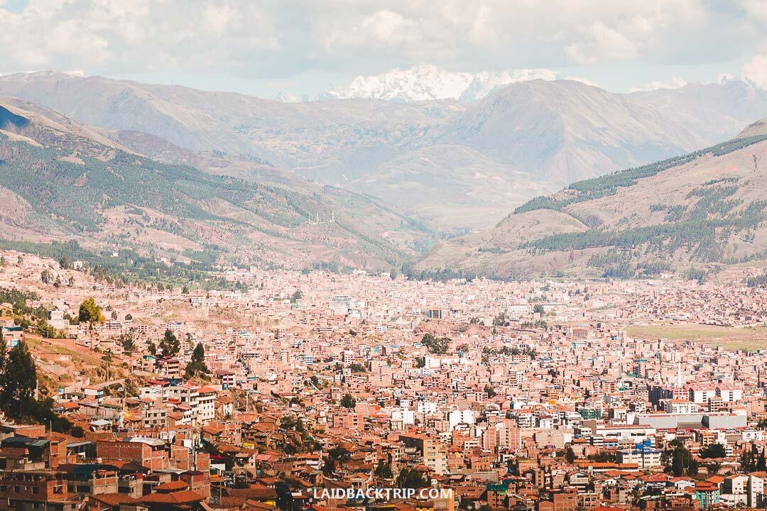 If you climb the hill above Cusco, you will be rewarded with stunning views of the city and the entire valley.