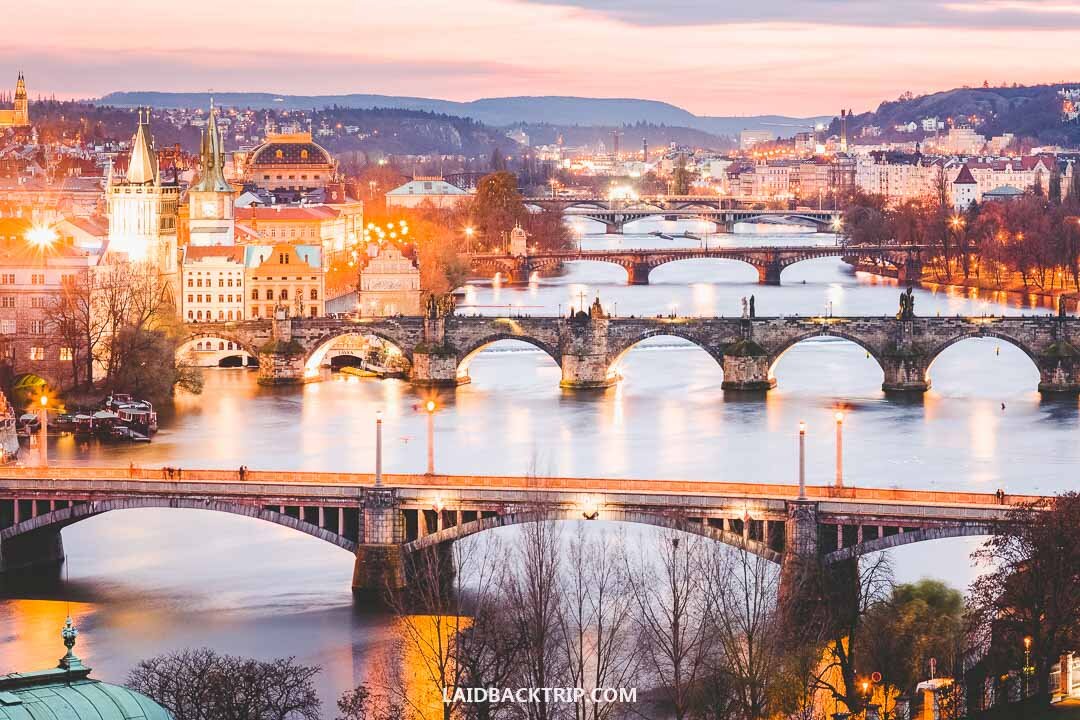 Letna Park offers one of the best views of Prague and the Vltava river.
