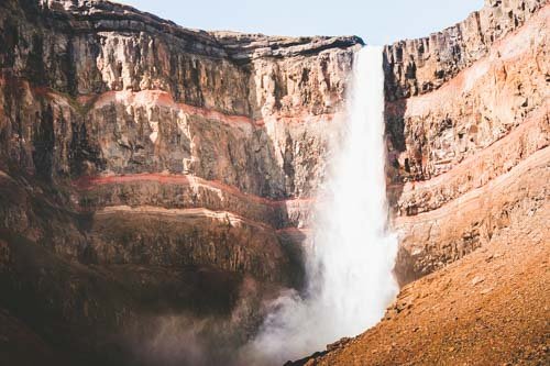 Hiking Hengifoss Trail in East Iceland