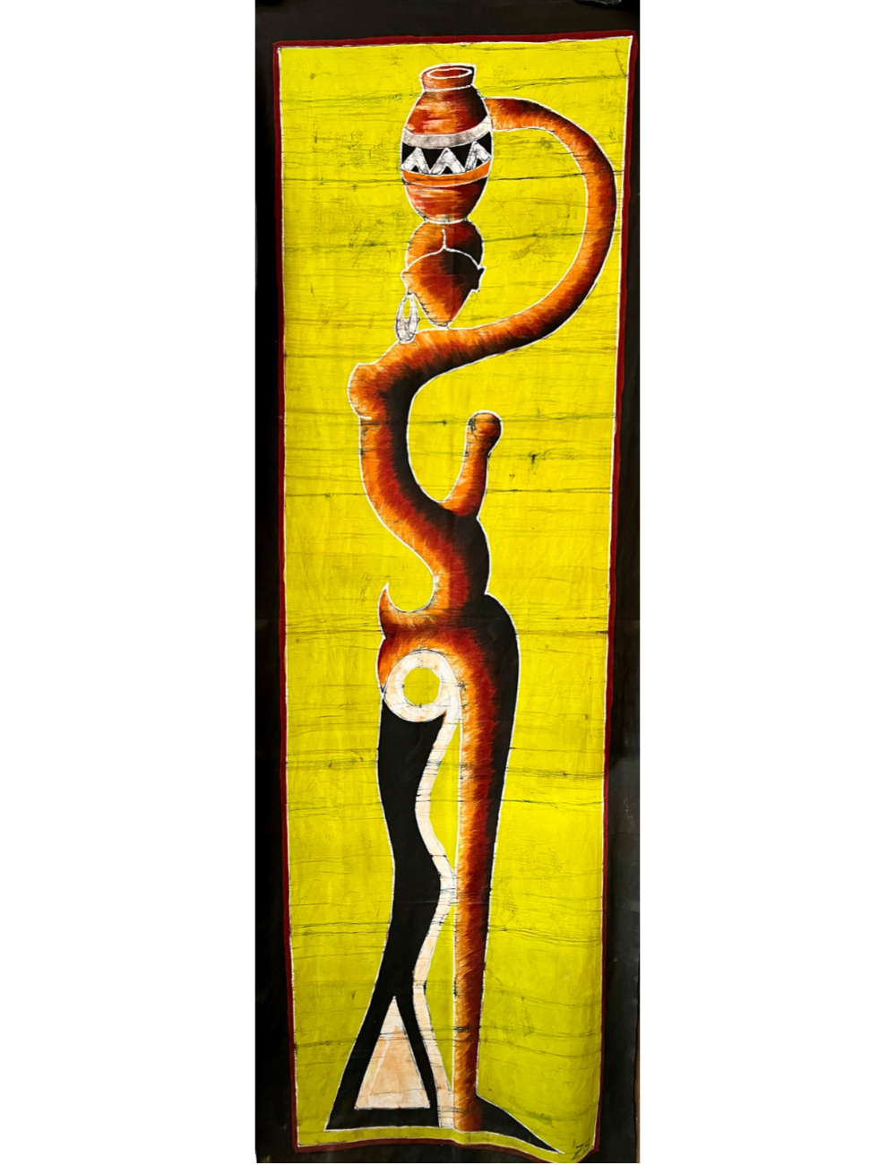 ....Batik - Return from the well..Batik - Retour du puit....