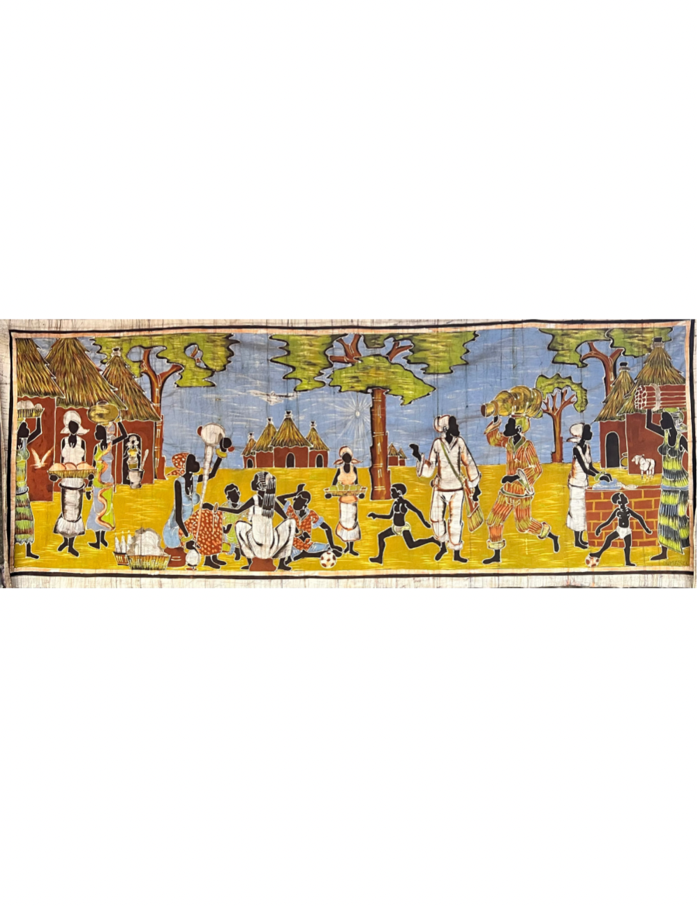 ....Batik - The Daily Life in the Village..Batik - La vie quotidienne au Village....