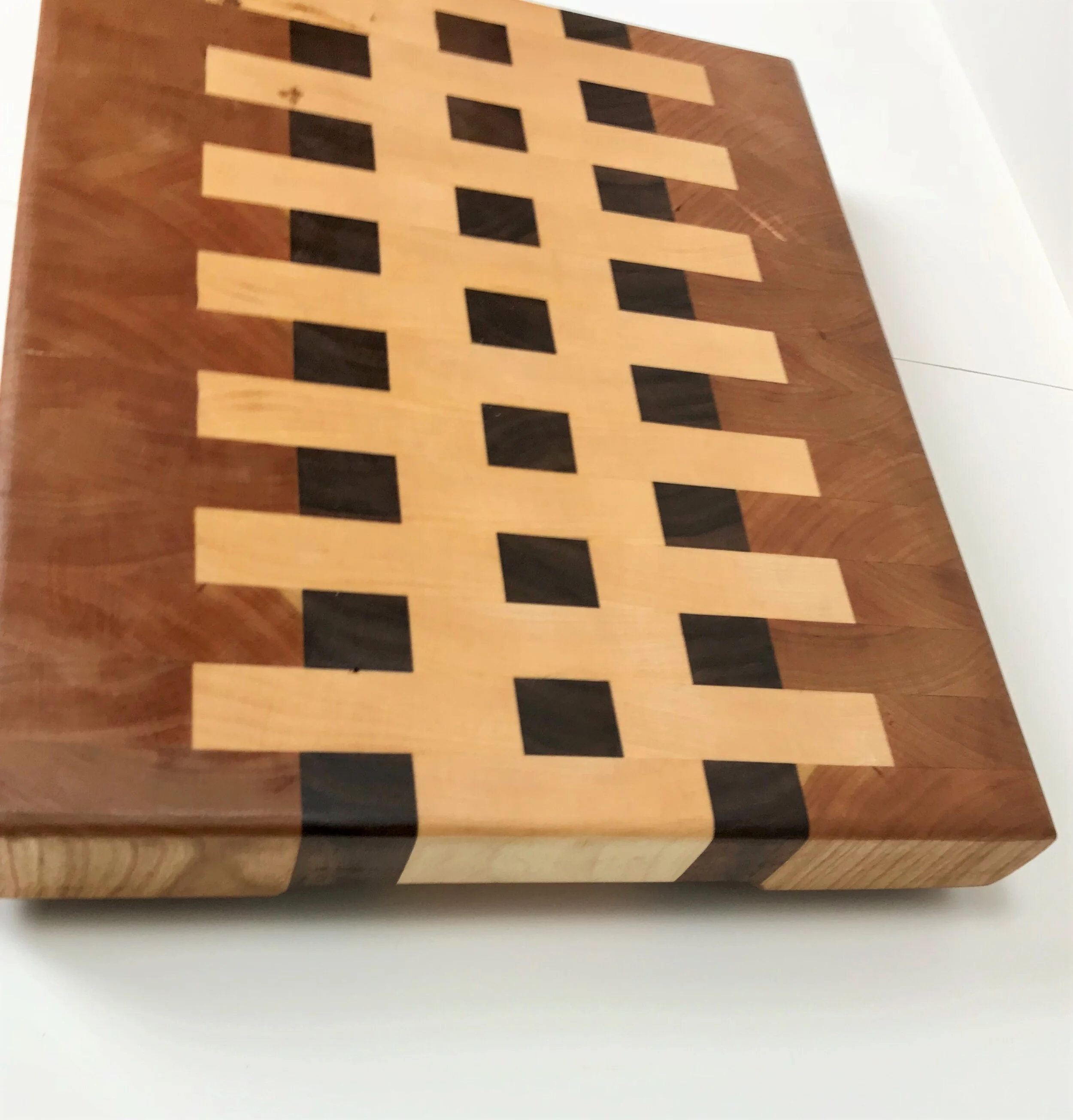 "Zipper" End Grain Cutting Board