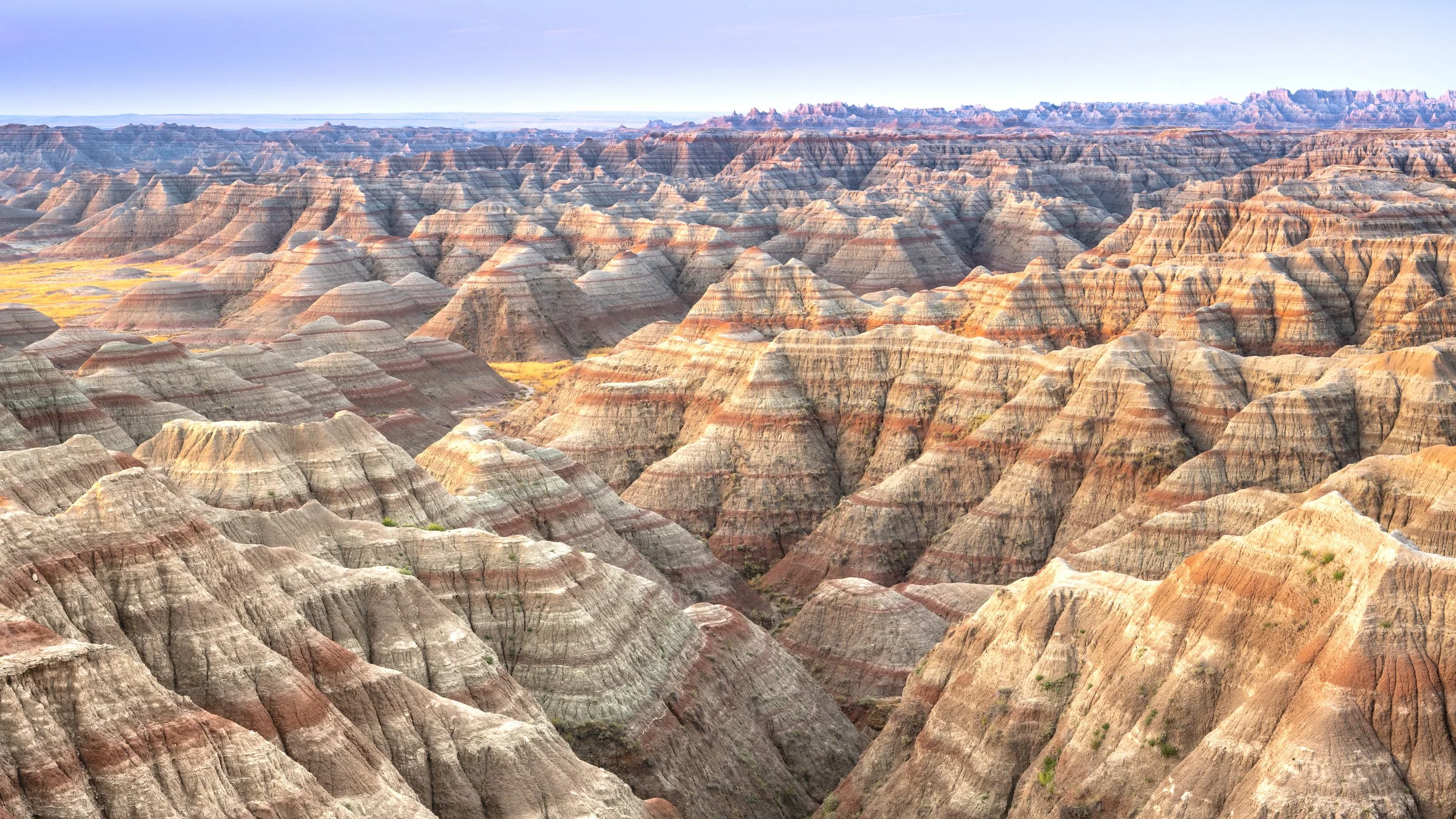 Post Sunrise View at Big Badlands Overlook