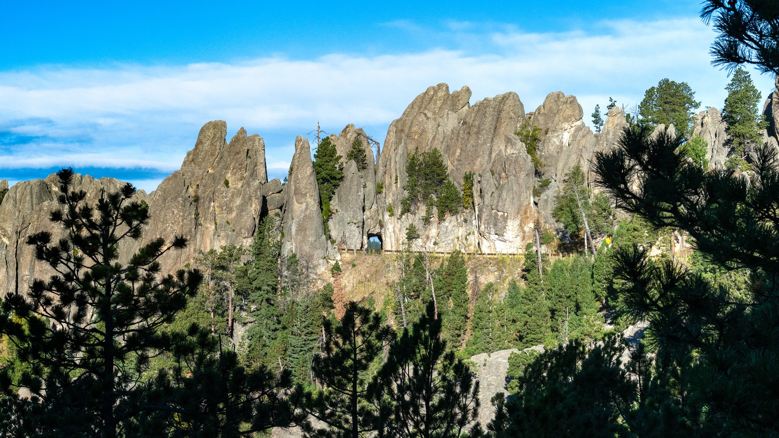 The Pinnacles and Needles Eye Tunnel in Early Morning