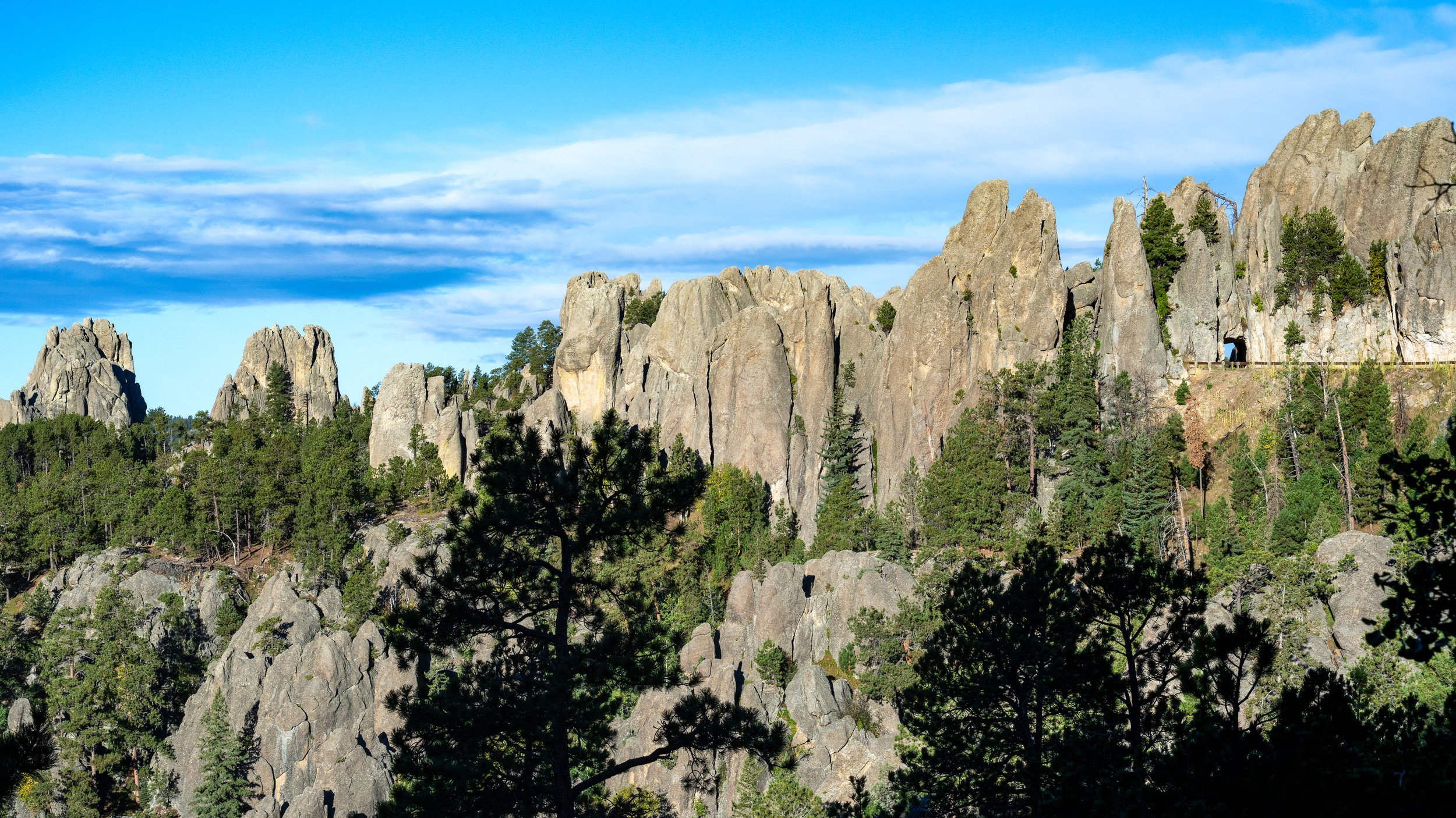 The Pinnacles and Needles Eye Tunnel in Early Morning