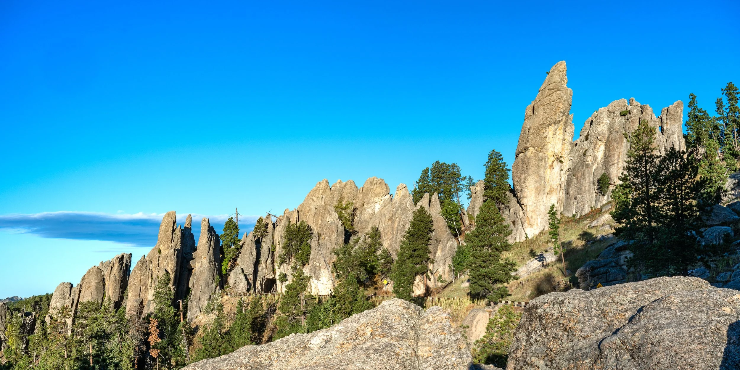 The Pinnacles and Needles Eye Tunnel in Early Morning
