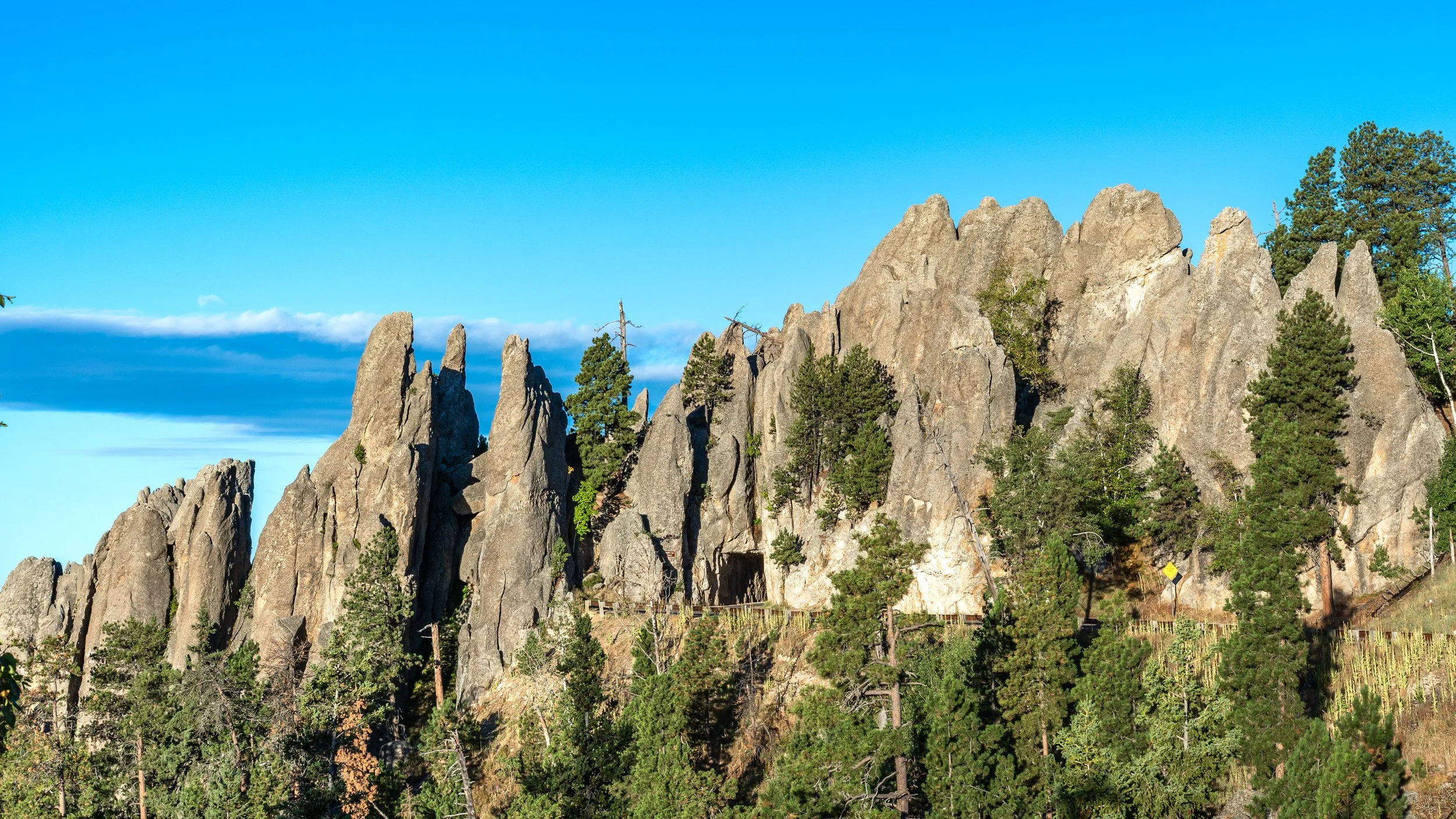 The Pinnacles and Needles Eye Tunnel in Early Morning