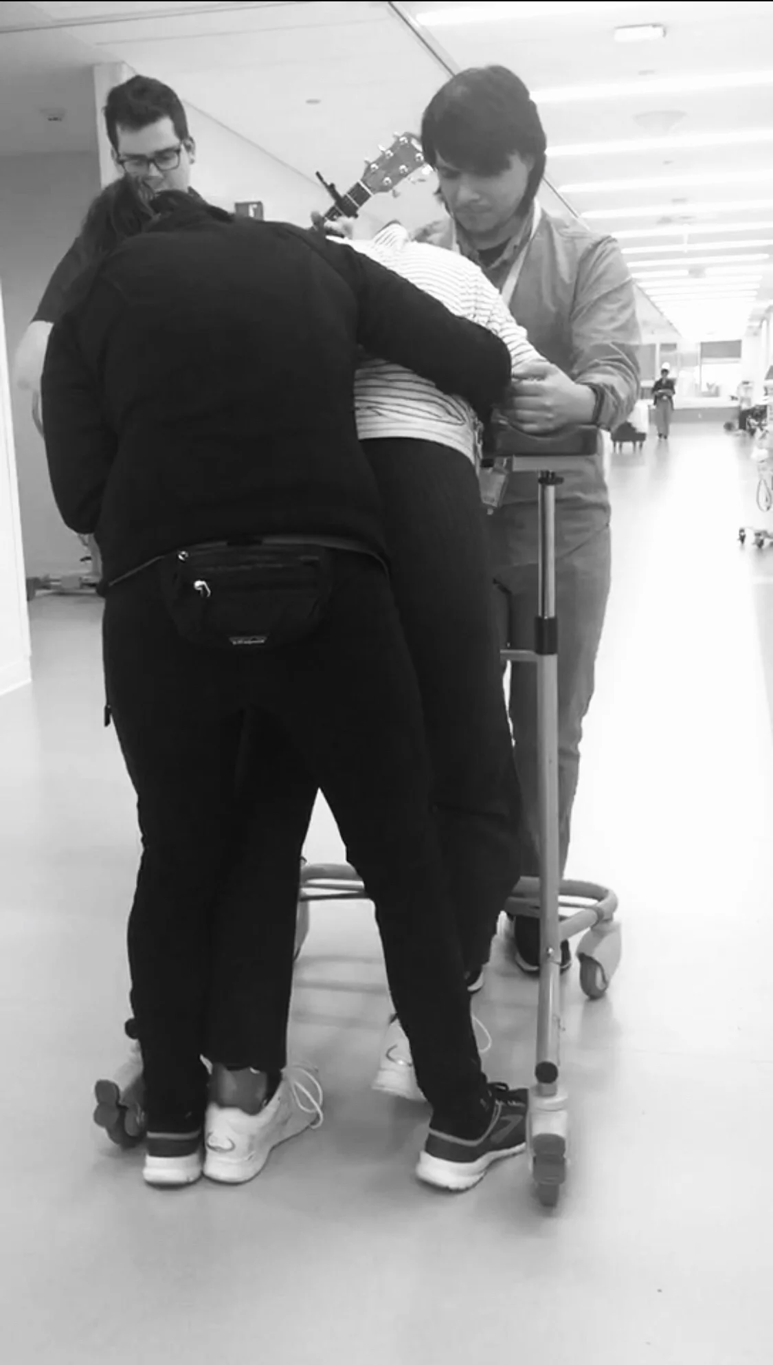 One of the many photos my friend has sent of his wife on the road to recovery.