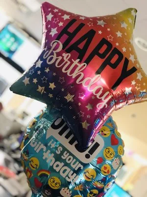 Great coworkers make working on a birthday a pretty good way to start the day.