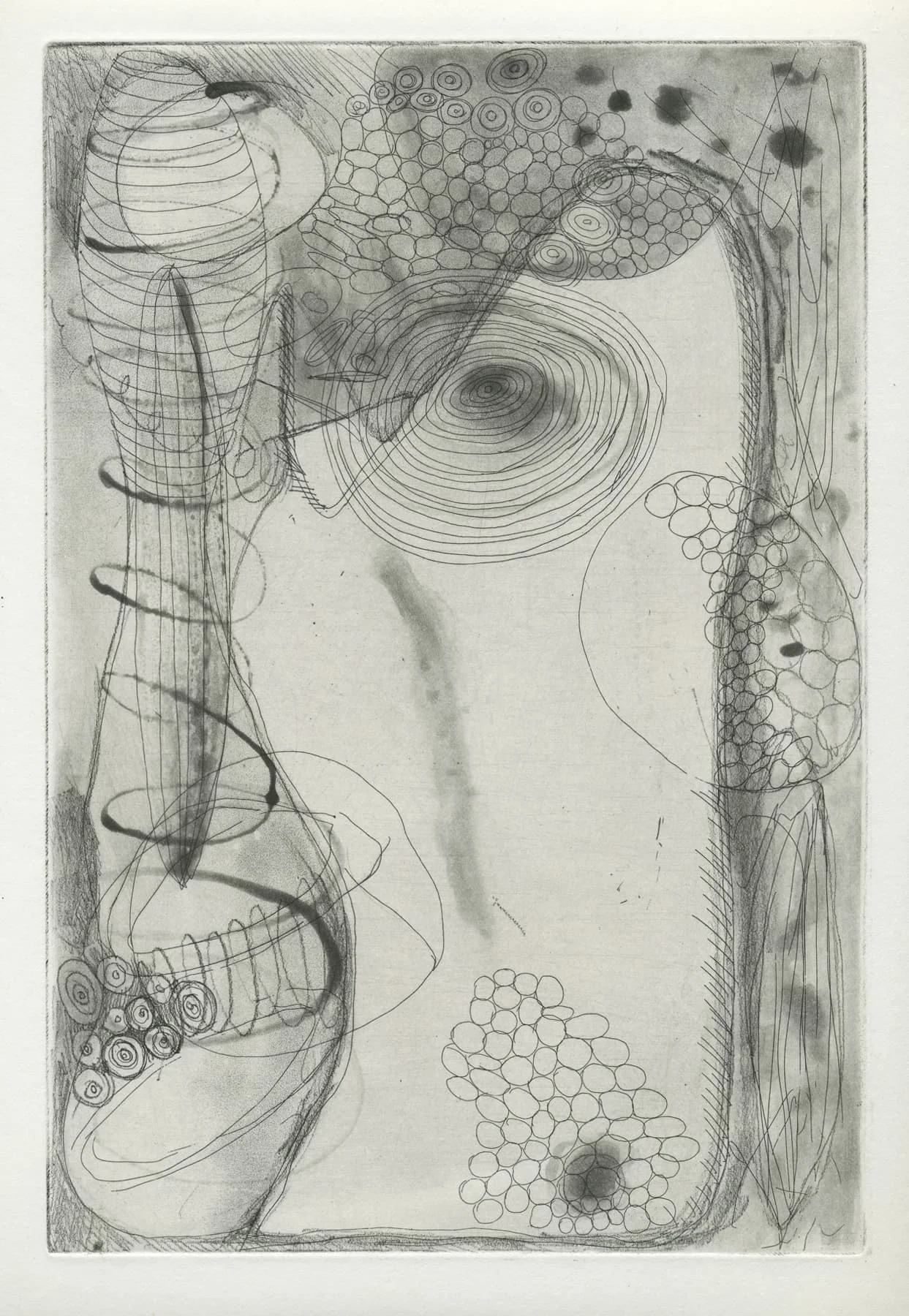 Mining My Ántonia (2012) Automatic drawing of Book III: Lena Lingard 7 × 10 in. Copperplate etching on Zerkall paper. Co-published by Hartford Art College and Triangular Press