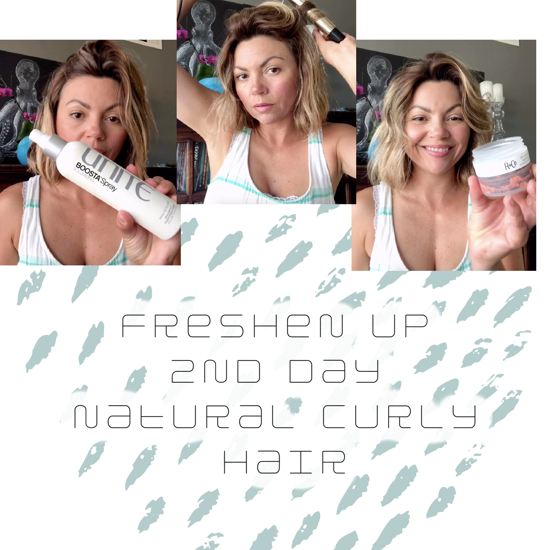 How to Freshen up 2nd day natural curly hair