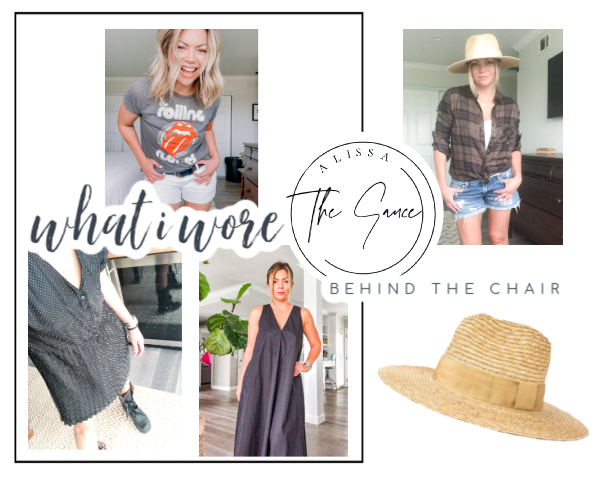 What I wore behind the chair