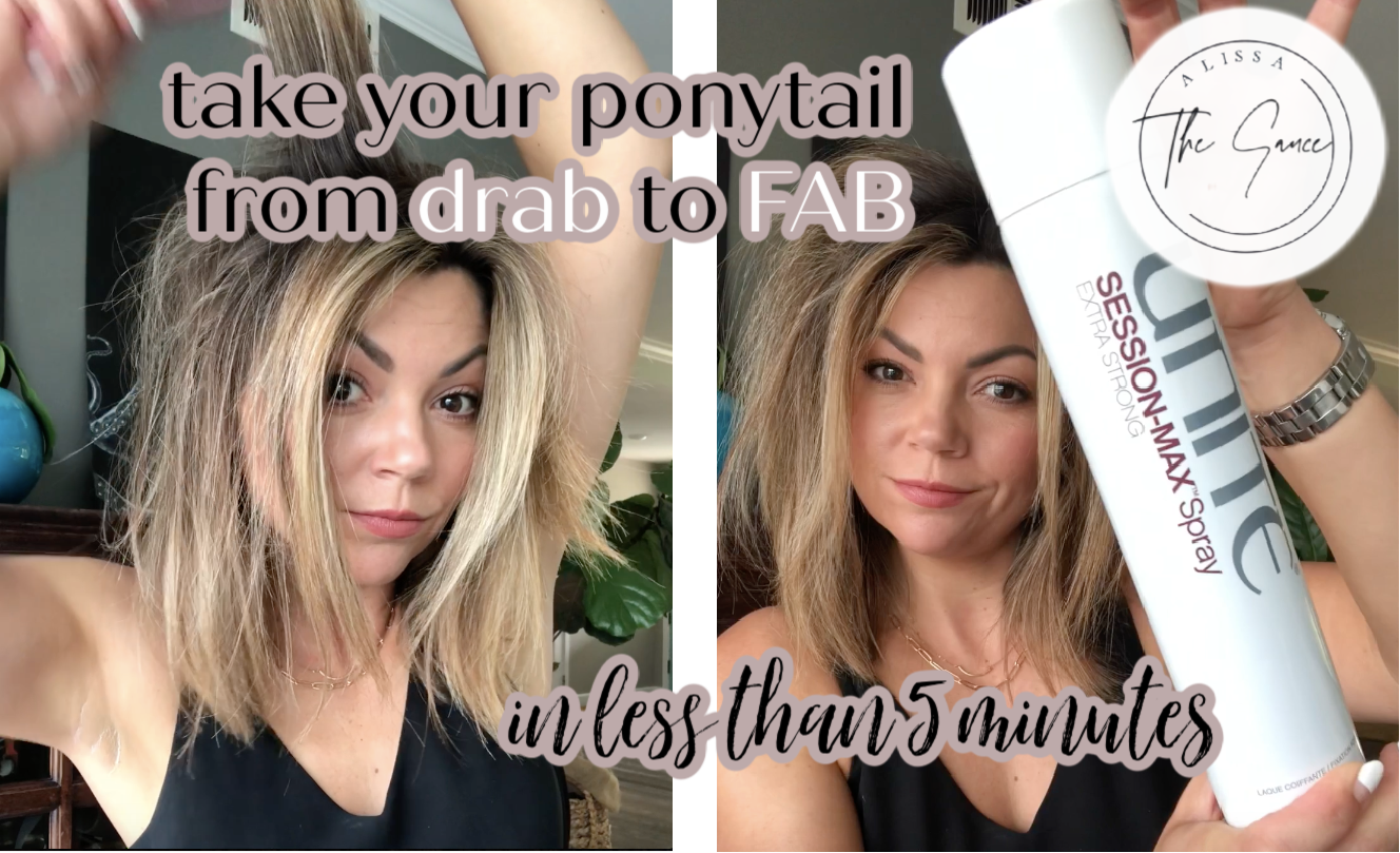 How to take your ponytail from drab to FAB in less than 5 minutes 