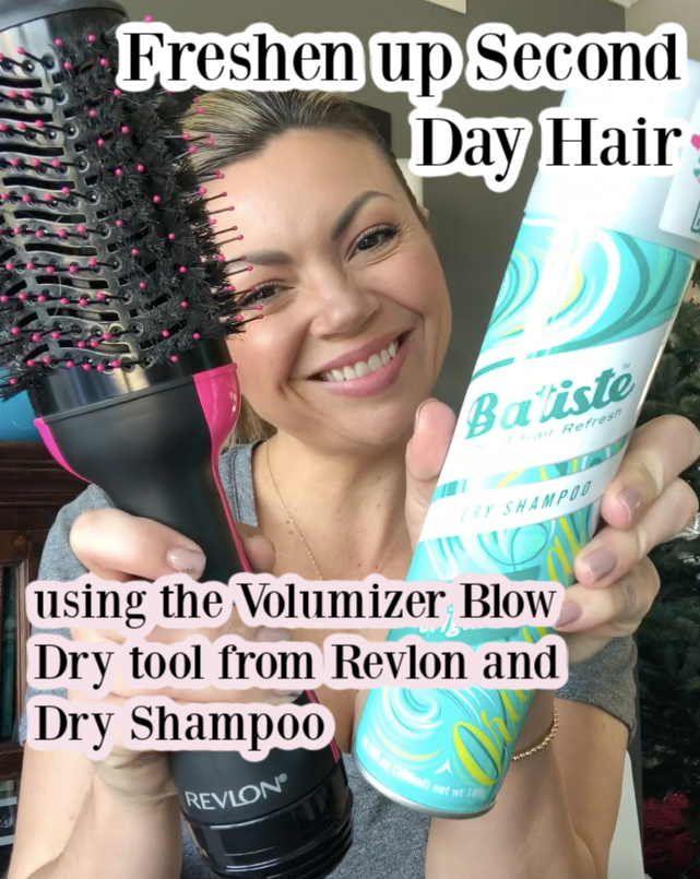 Freshen up Second Day Hair using the Volumizer Blow Dry tool from Revlon  and Dry Shampoo — Alissa Grossi | Everyday Hair
