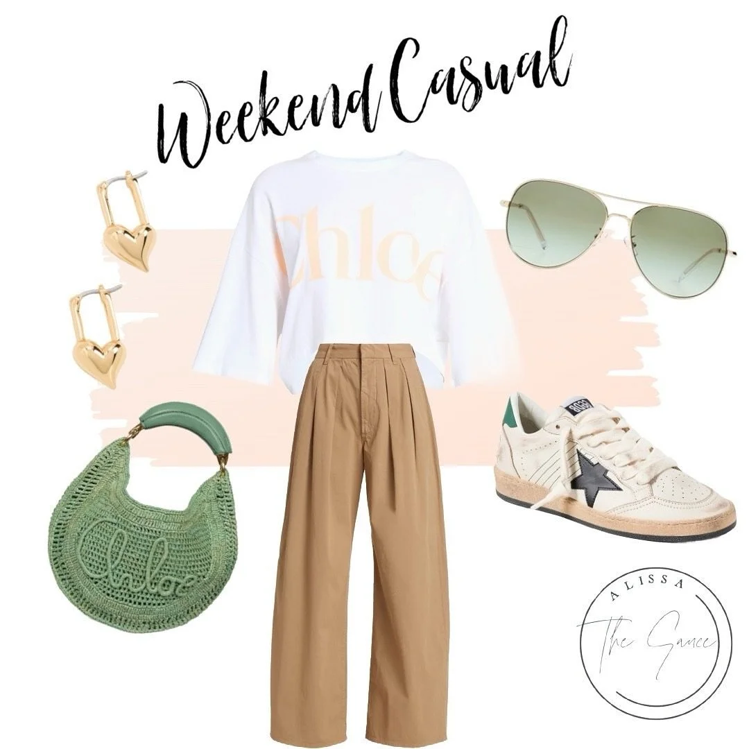 On the go and chic
Here&rsquo;s some inspo for the perfect casual out
These tailored wide leg pants are so flattering and great heading into cooler weather #falloutfit #casualoutfit #tailoredpants 

Comment SHOP below to receive a DM with the link to