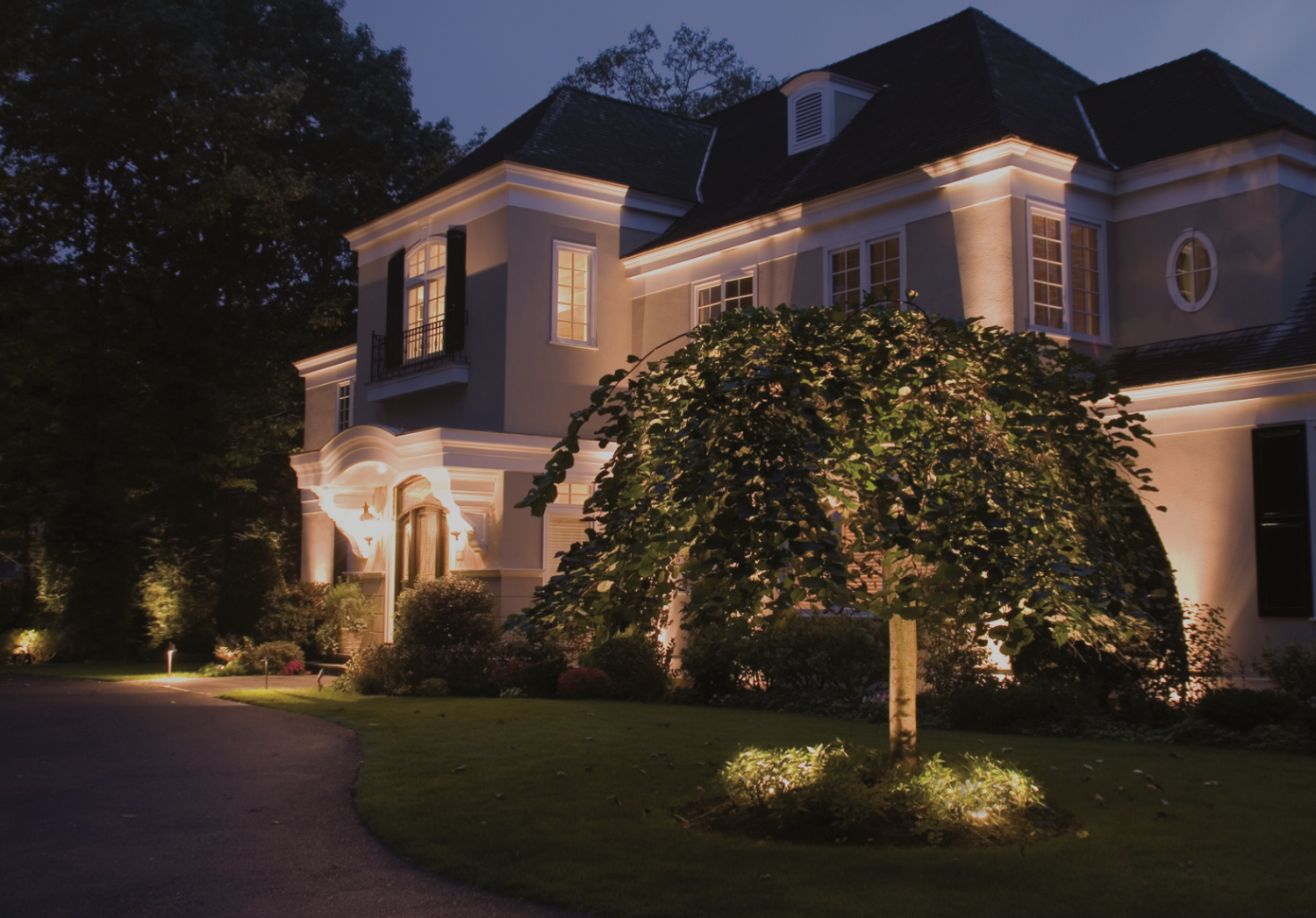 Blue Hour Landscape Lighting