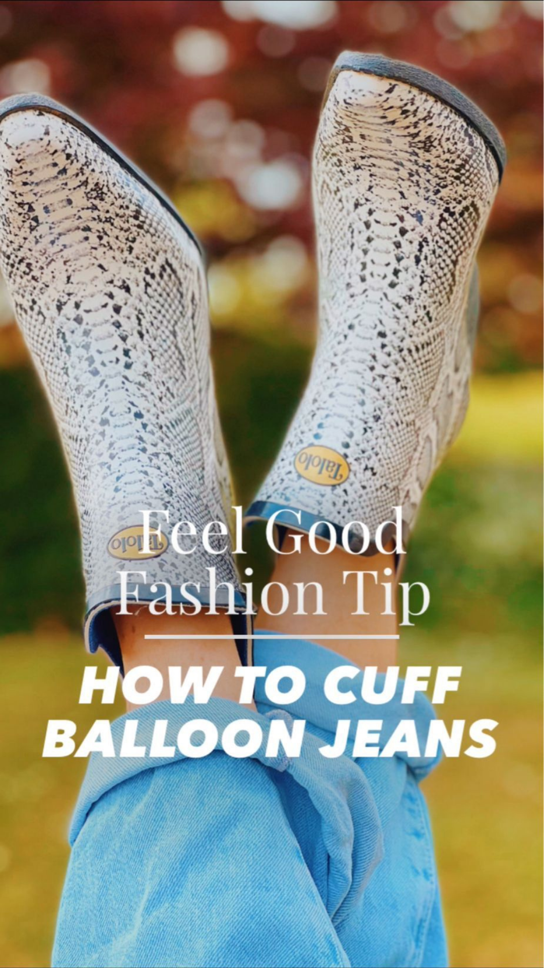 How to cuff balloon jeans