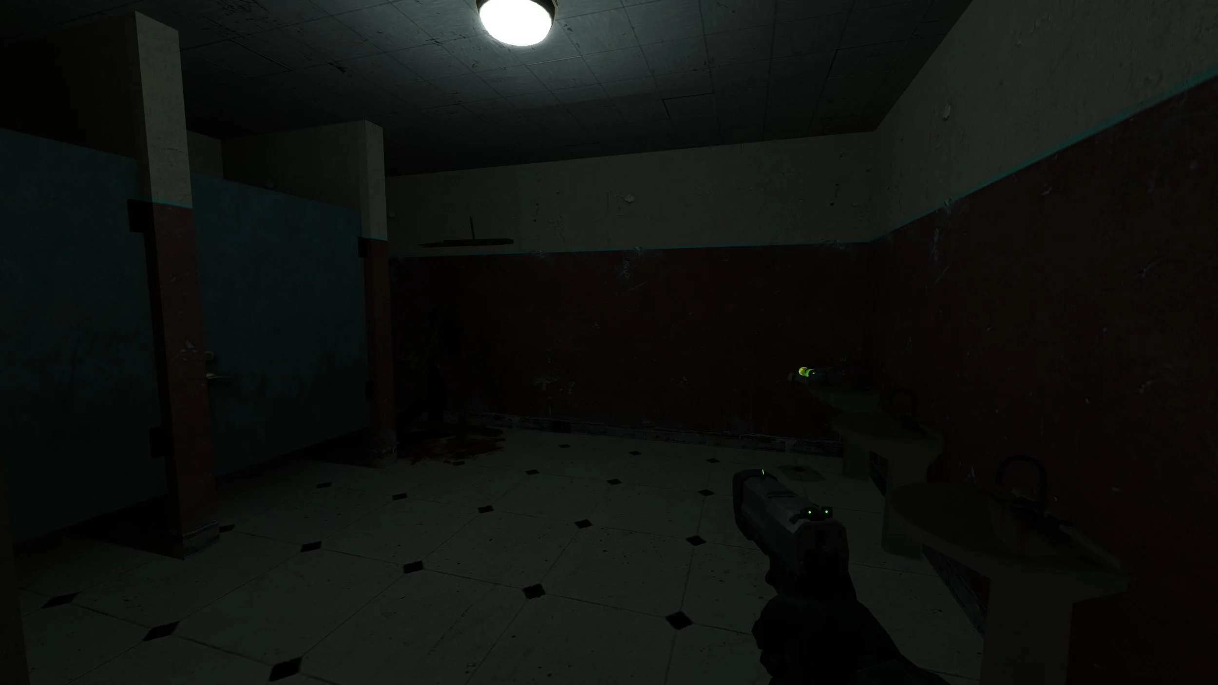 Zombie breaking through a door when the player gets close