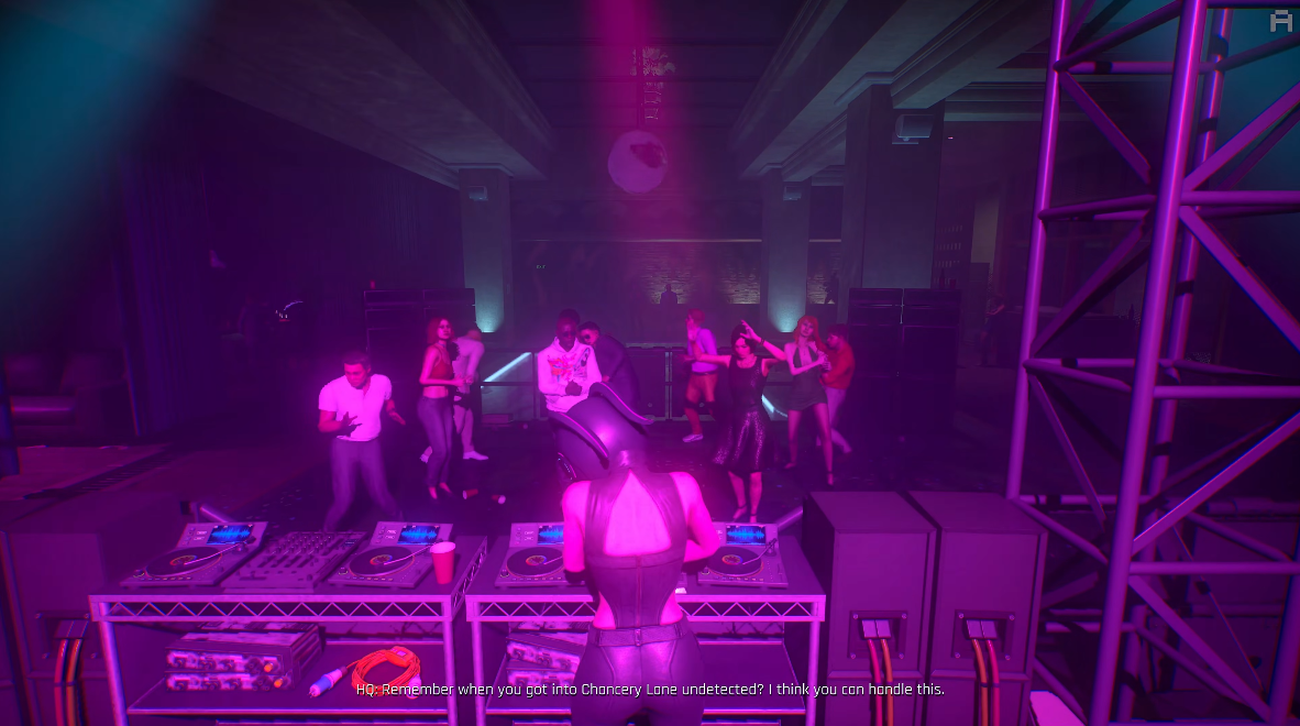 Performing as the DJ