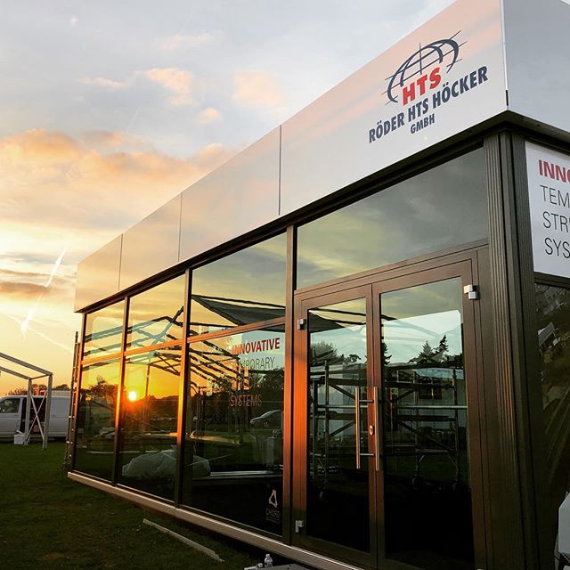 Sun setting on another @theshowmansshow where we supplied our new Tribeca structure for #roderhts #portablearchitecture #liveevents #eventprofs #eventproduction
