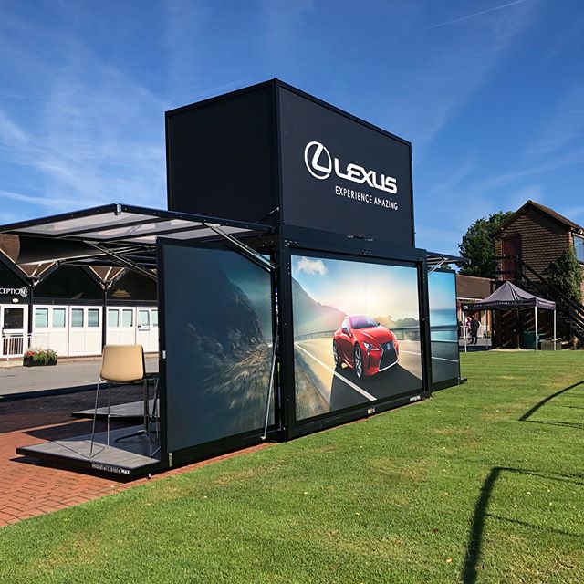 Our latest project for @mslglobalevents and @lexusuk went live today under clear blue skies and in a perfect environment #eventprofs #modulbox #portablearchitecture #mosysteme #liveevents #eventprofs #events