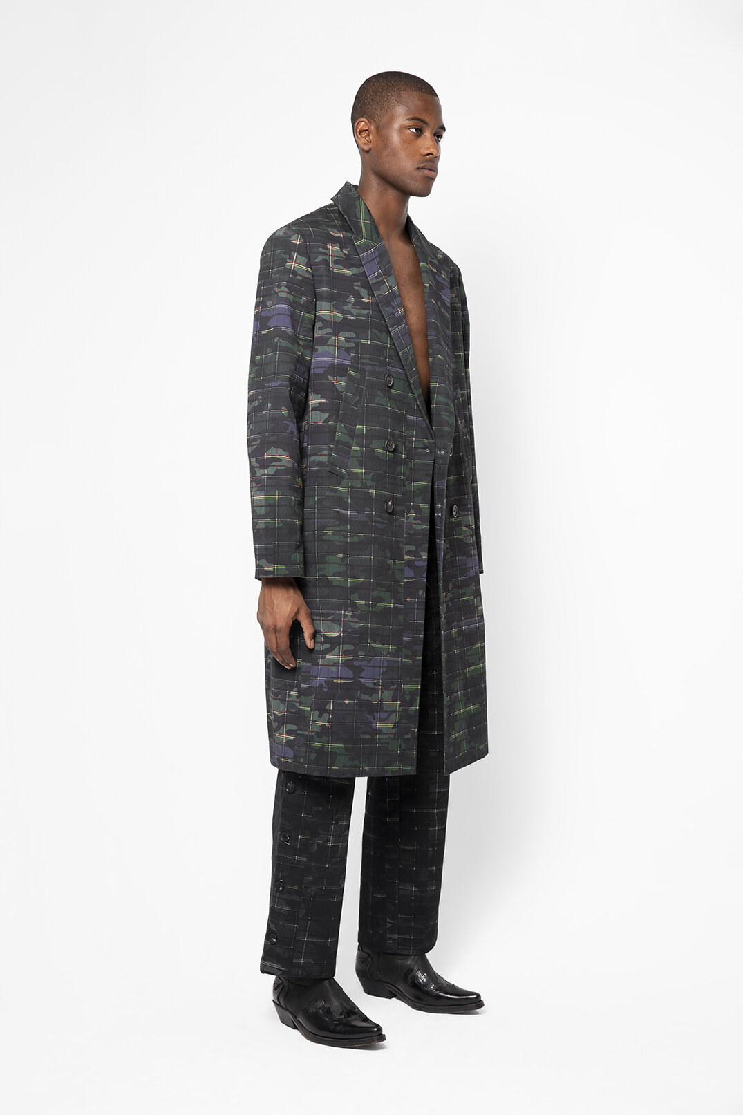 camouflage duster coat