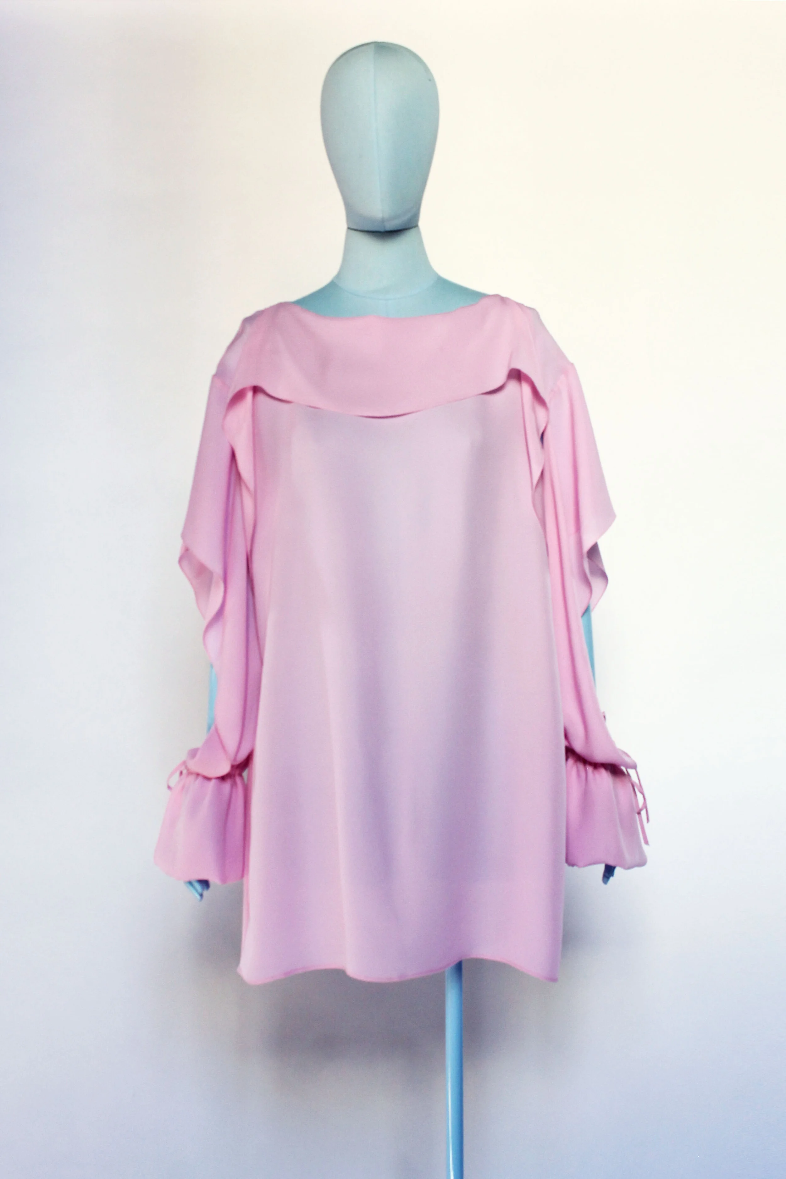 SS21 TIE SILK MINI DRESS 