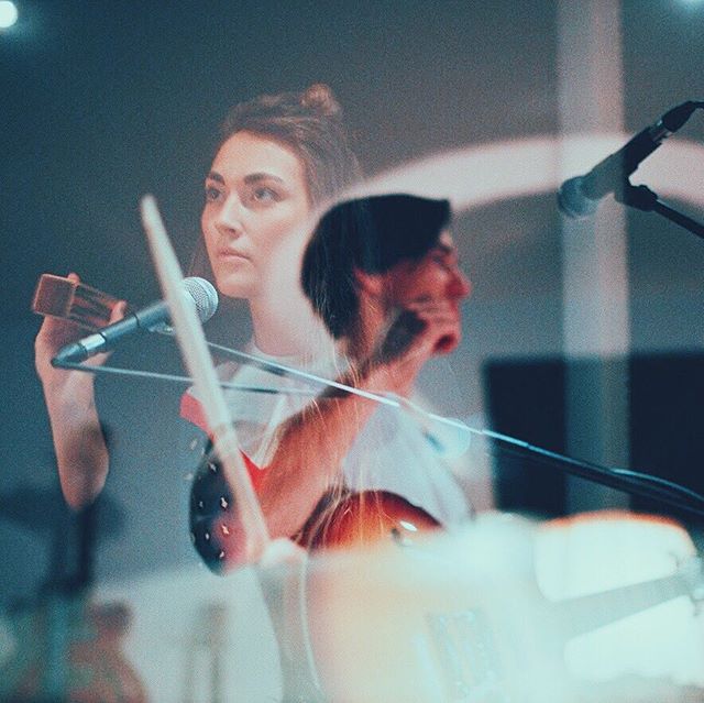 Studio-Double-Exposure! 
Intense tinkering on new stuff 💪🏼 📸 by our very talented photographer @filistothy ❤
&bull;
&bull;
&bull;
#doubleexposure #analog #studio #analogphotography #canon #analogcanon #studiorecordings #studiorecordingsession #rec