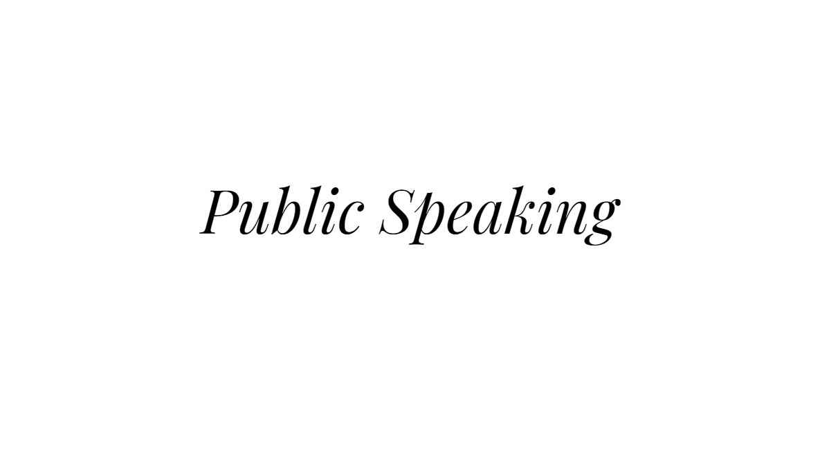 PowerPoint 4: Public Speaking