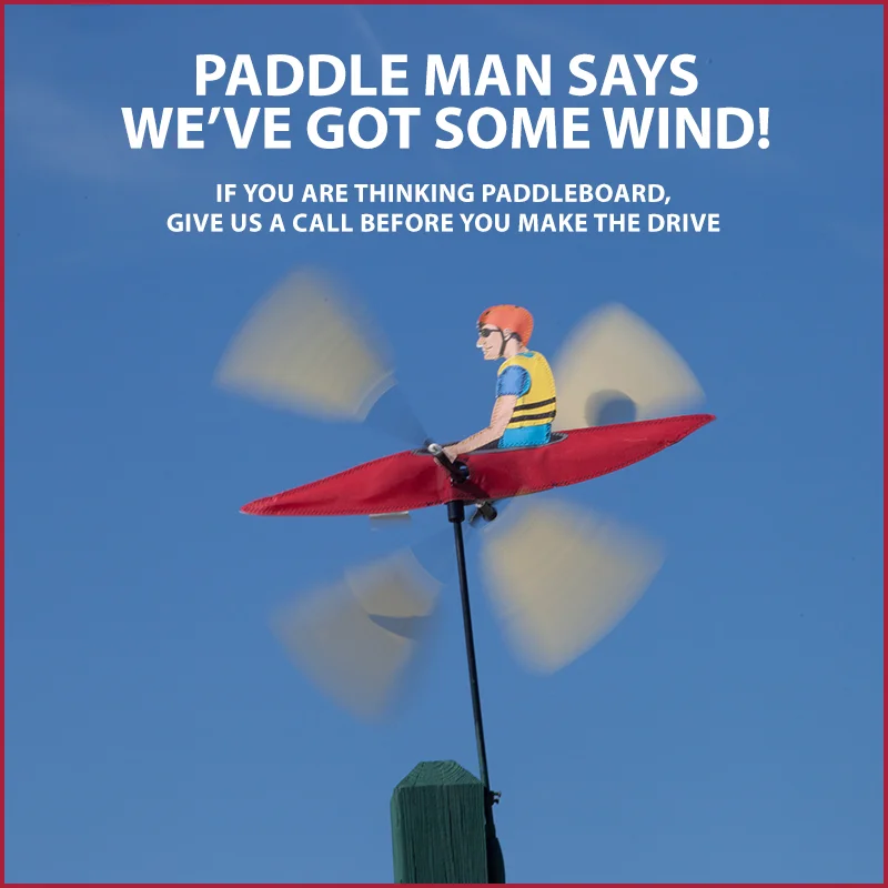 Paddle Man Says Wind
