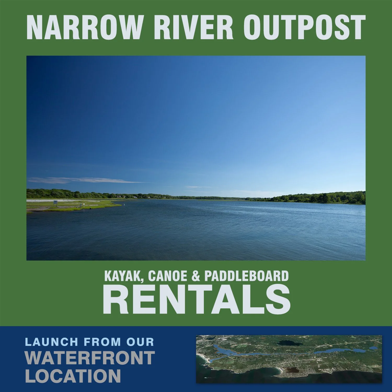 Narrow River Ri Map Narrow River Kayaks