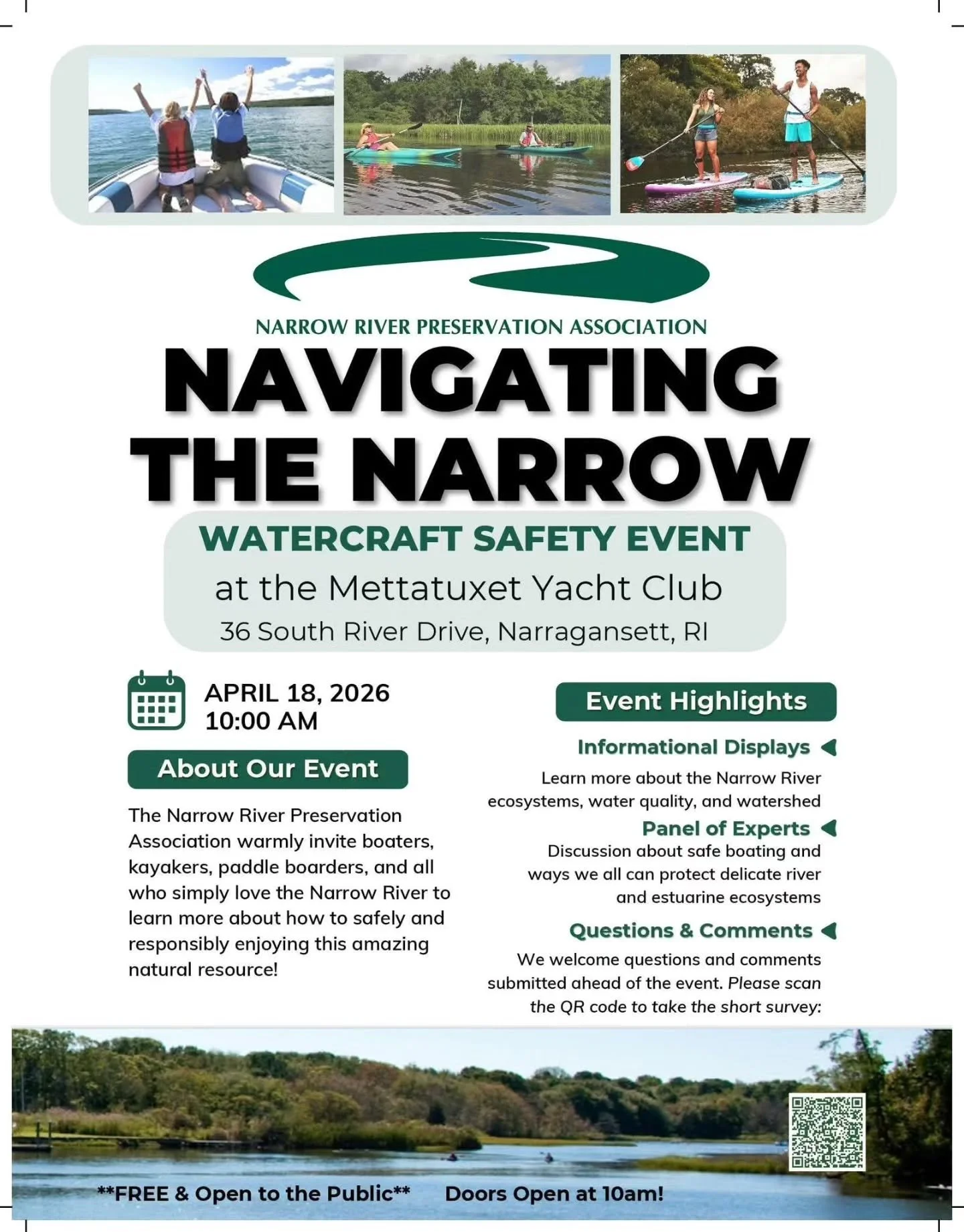 An event this Saturday organized by our friends @narrowriverpa and hosted by the Mettatuxet Yacht Club.