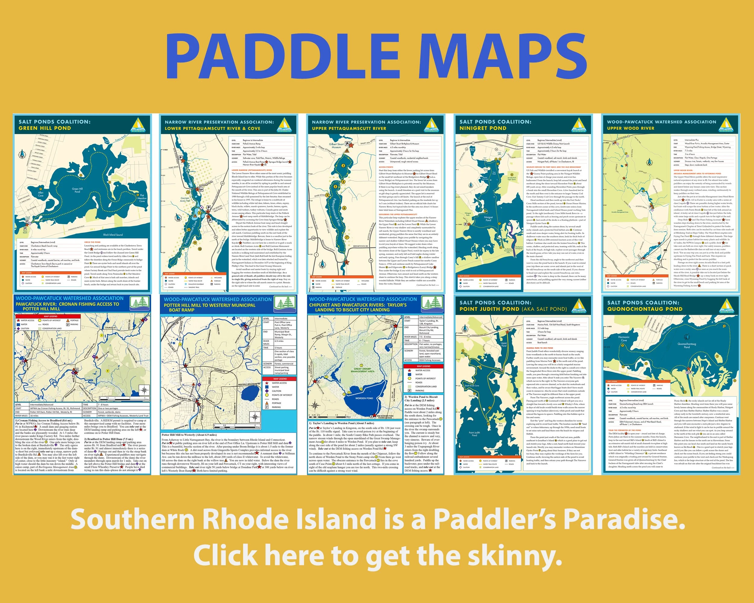 Narrow River Ri Map Narrow River Kayaks