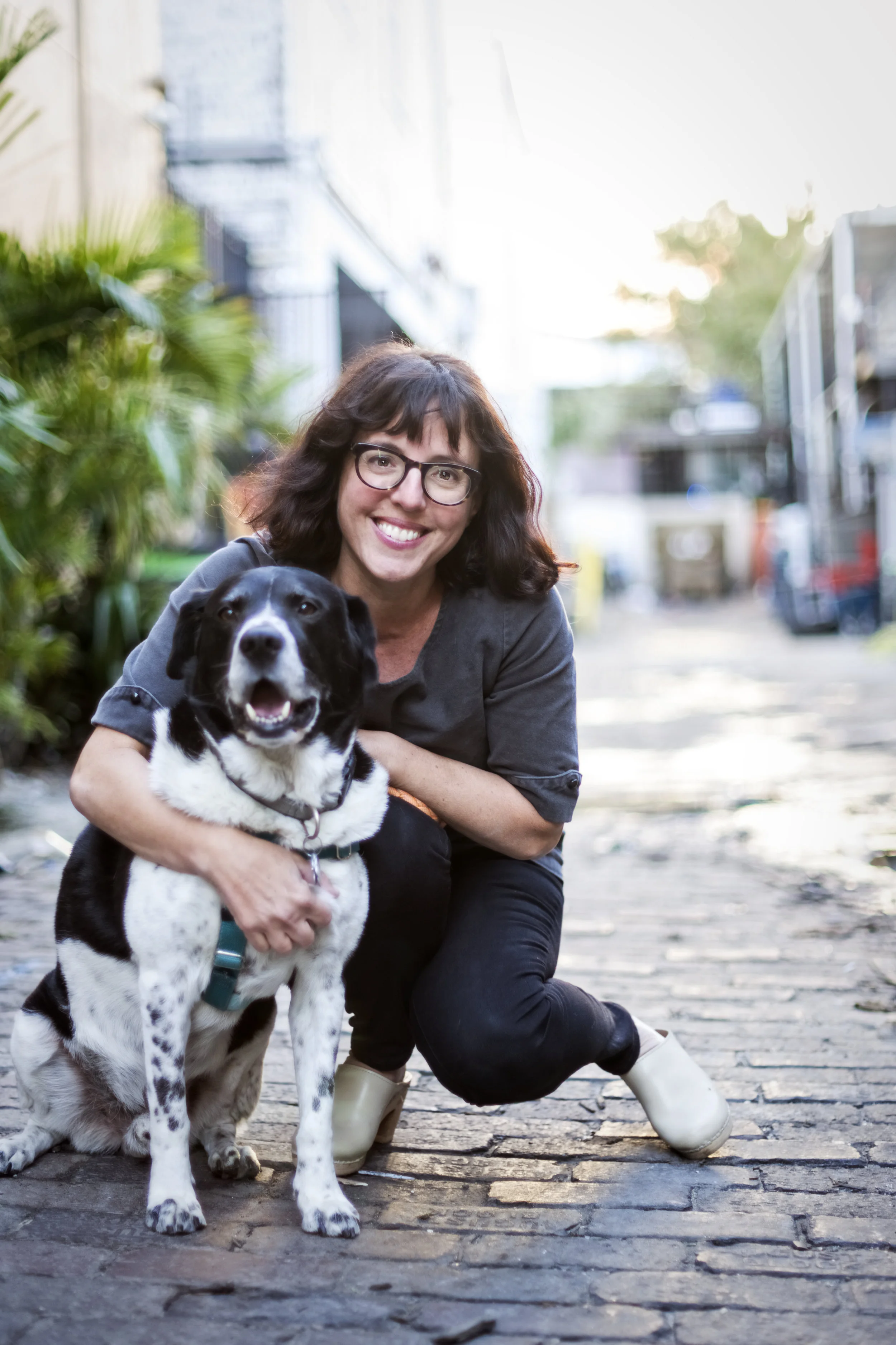 This is me, Arin, with my dog Murray. Isn't he a handsome boy?