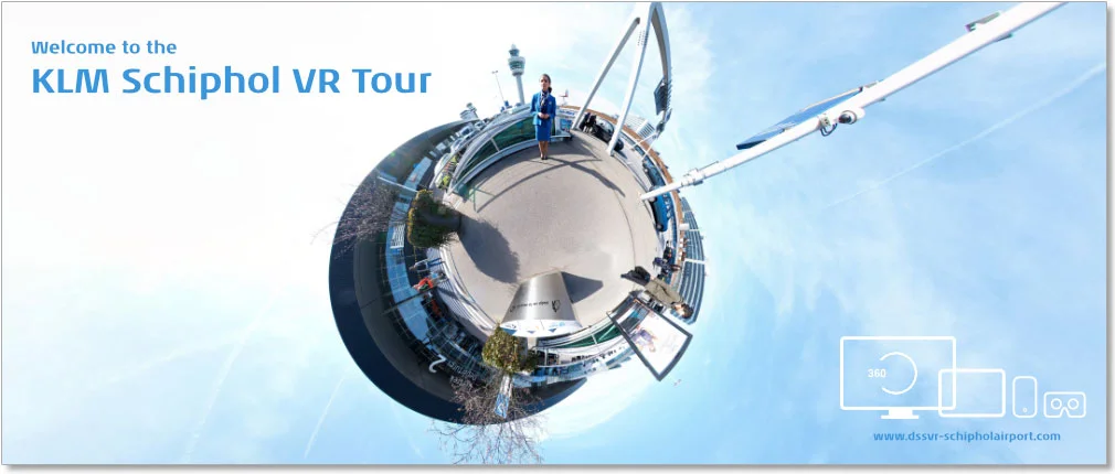 Met de KLM Schiphol VR Tour geven we alle medewerkers van KLM en ingehuurde bedrijven (wereldwijd) een rondleiding en informeren wij hen over alle faciliteiten en services die hier worden aangeboden.