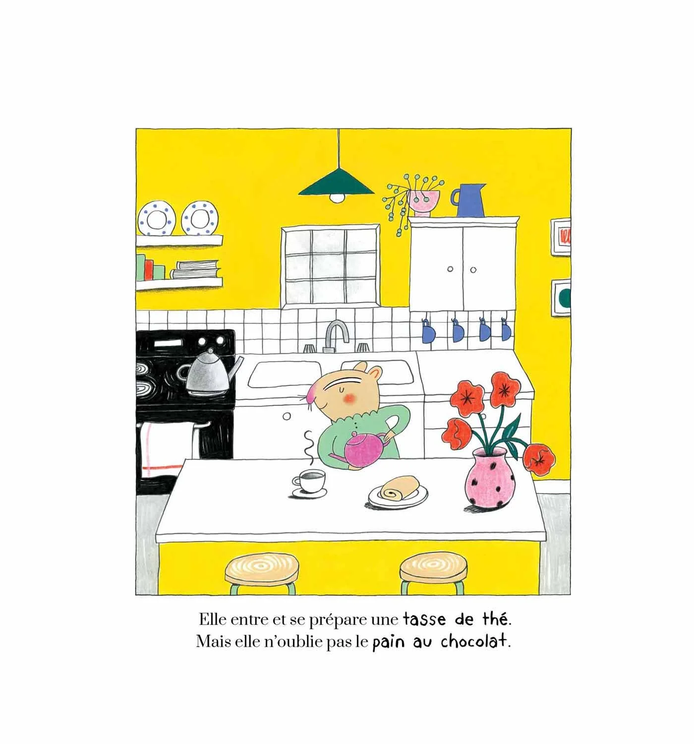 « Lola se prépare une tasse de thé »