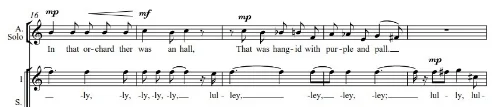 Extract from The Knight of the Grail, commissioned by the New London Children's Choir in 1993