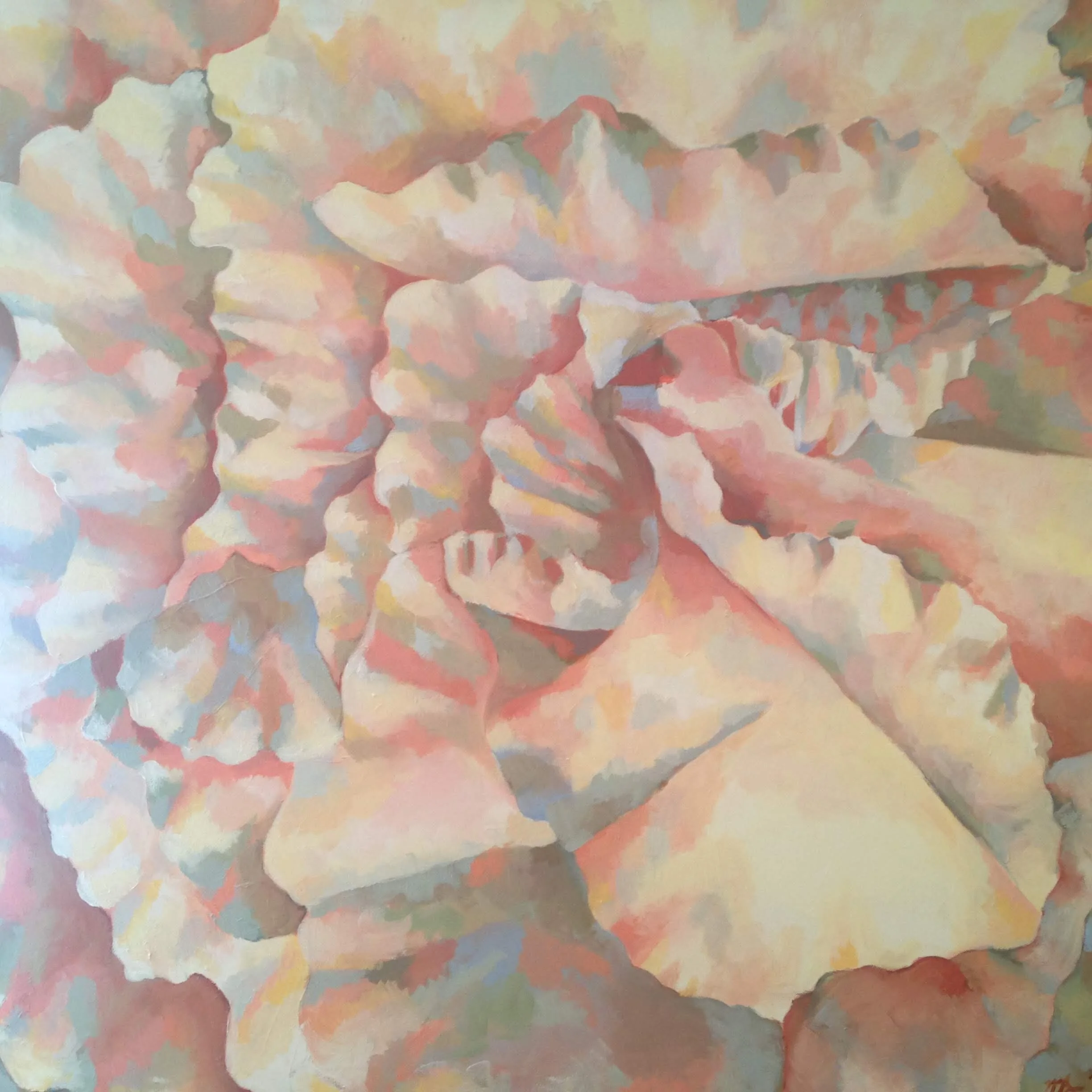  Aubade (2015)  Oil on canvas  48 x 48 inches  