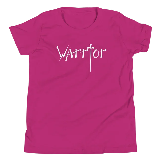 warrior-kids-short-sleeve-tee-berry-front-03_OP.webp