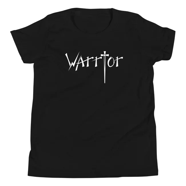 warrior-kids-short-sleeve-tee-black-front-03_OP.webp