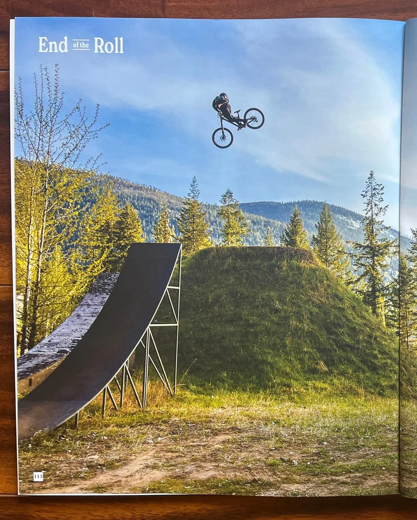 The latest issue of @freehubmag has published @alexvolokhov_ sending it in their End of the Roll photo feature - and a write-up about the jumps out at the @kurtsorge &amp; @garettbuehler Yard &mdash;thanks everybody! Awesome to see some mountain bike