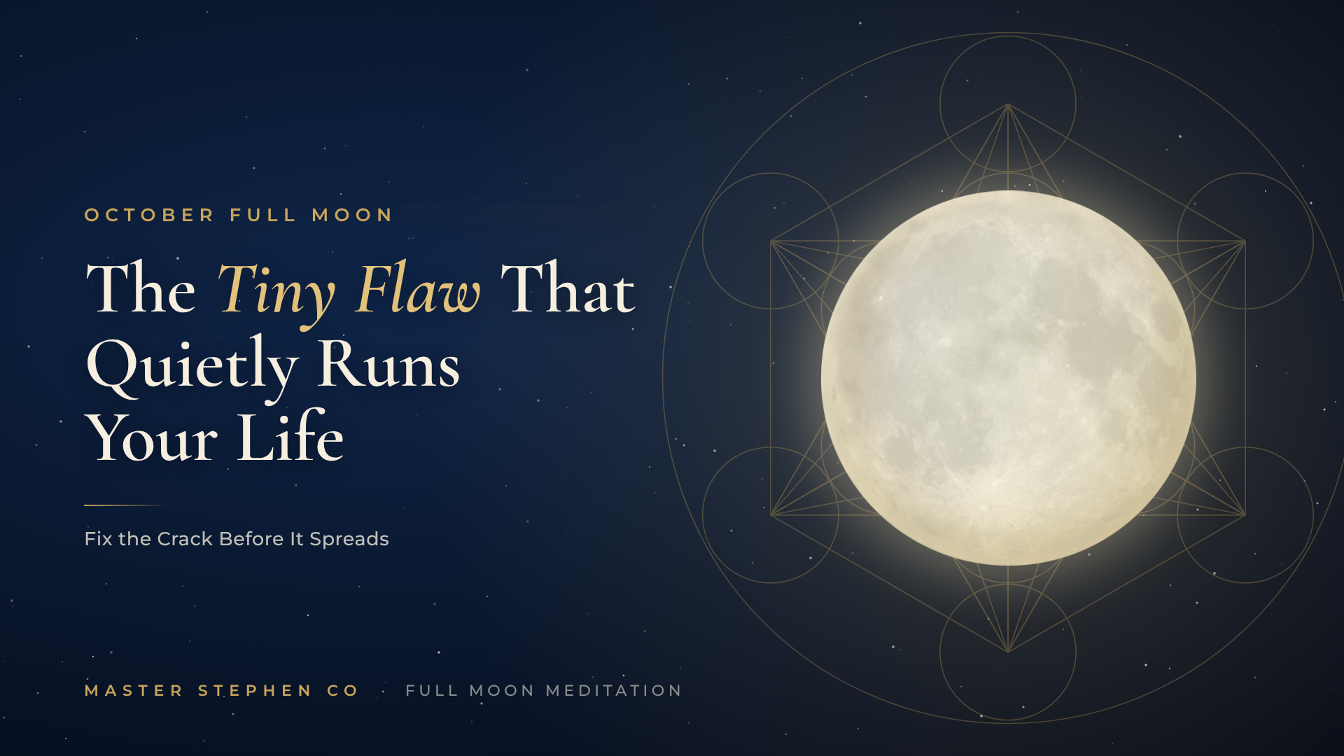 TUNE IN SUN, OCT 25TH AT 6PM PACIFIC