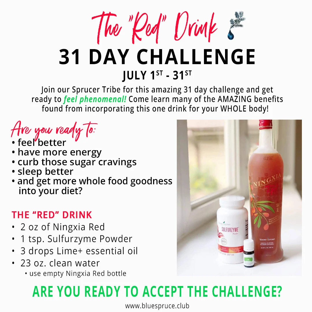 The Red Drink 31 Day Challenge — Blue Spruce Club