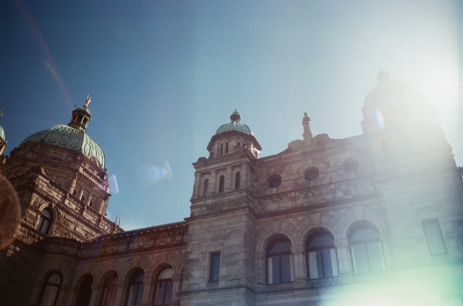 BC Parliament Glare