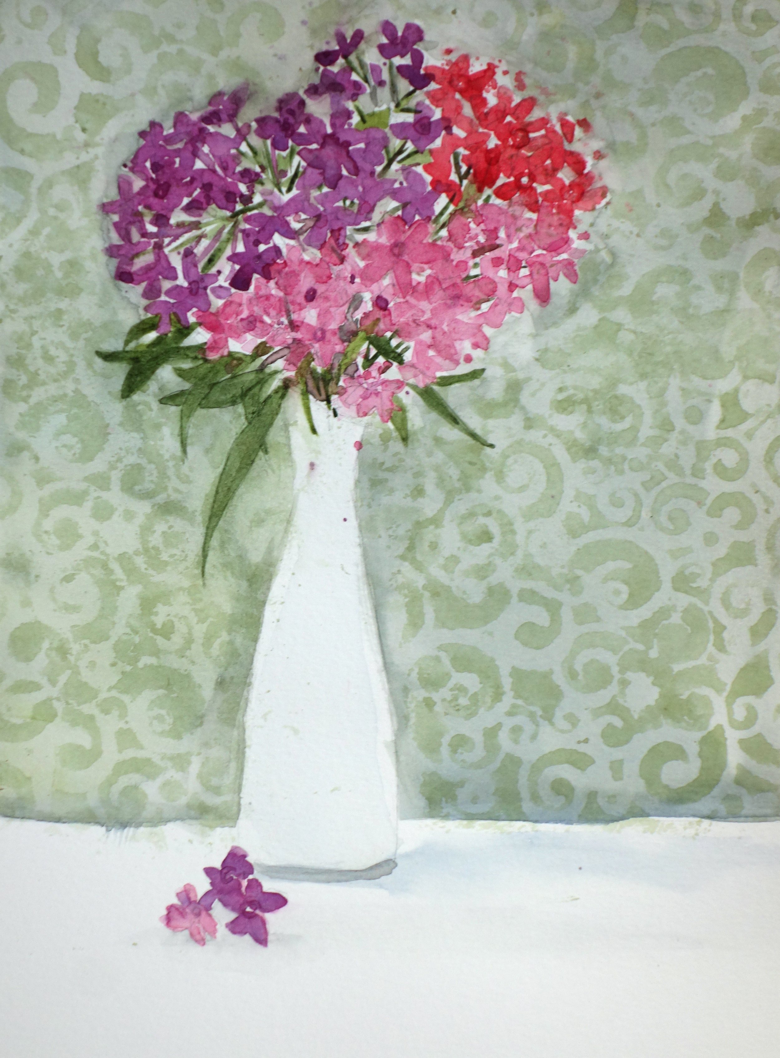 Phlox in a vase