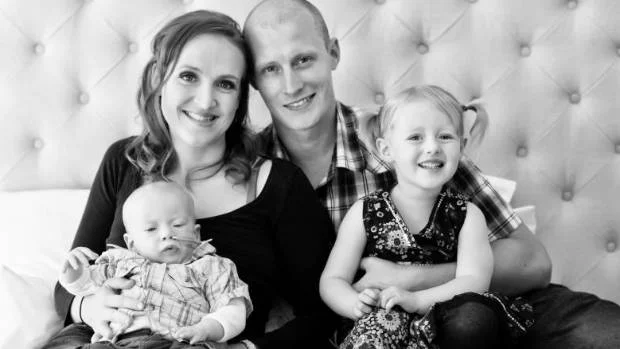 Te Awamutu couple Rebecca and John Parker with terminally ill son Maddox and daughter Willow.