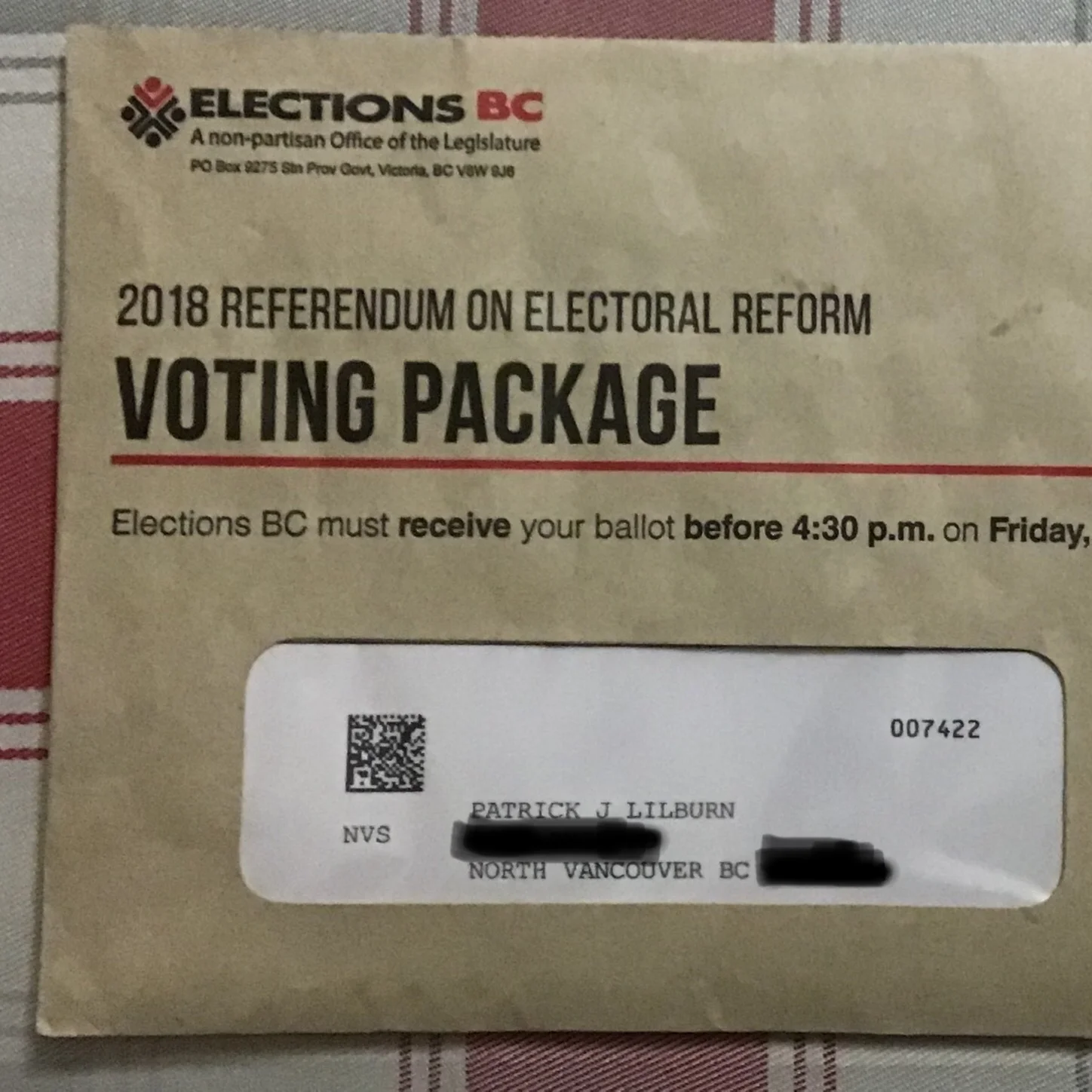 An actual real-live referendum package!