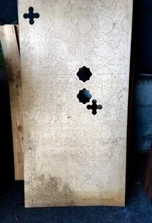 Stencil sheet beforehand