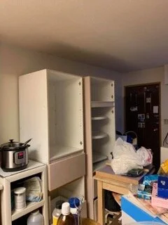 Here it is alongside Ikea shelving