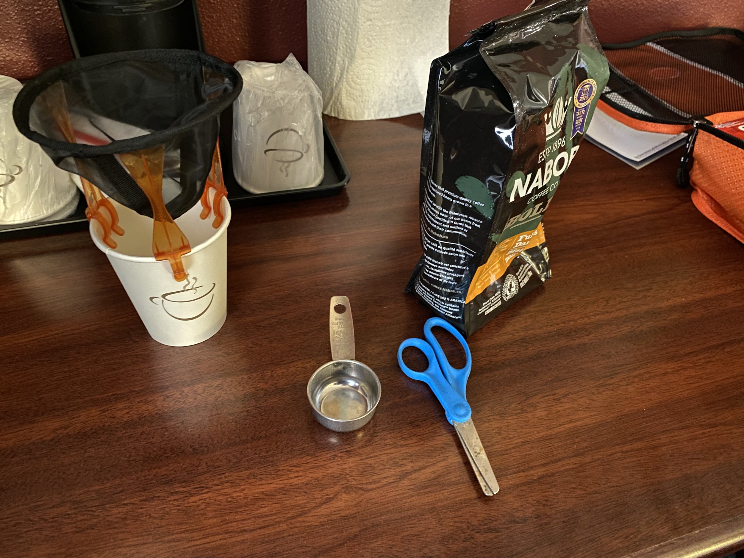 RJ's lightweight travel coffee system